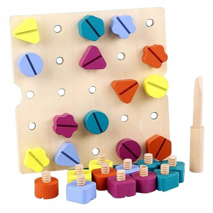 Puidust sorteerimispusle Montessori Luxma, 6563 цена и информация | Imikute mänguasjad | kaup24.ee