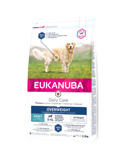 Eukanuba Daily Care Overweight rasvumisele kalduvatele koertele, 2,3 kg цена и информация | Kuivtoit koertele | kaup24.ee