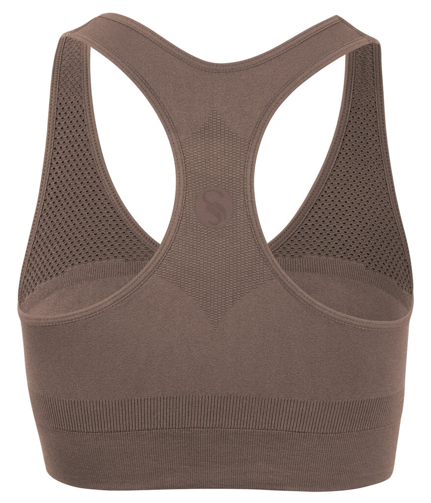 Spordirinnahoidja naistele Stark Soul® seamless microfiber sport bustier 5119, pruun цена и информация | Naiste spordiriided | kaup24.ee