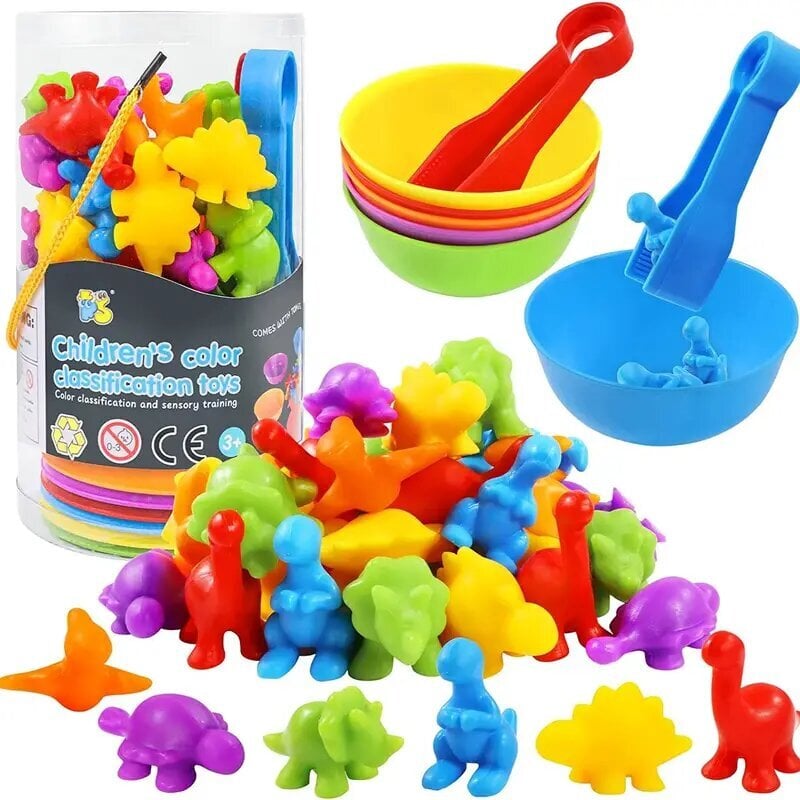 Värvilise sorteerimisoskuse mänguasjade komplekt hind ja info | Poiste mänguasjad | kaup24.ee