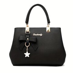 Женская стильная сумка с узором Geneva 888, черный цена и информация | Женские сумки | kaup24.ee