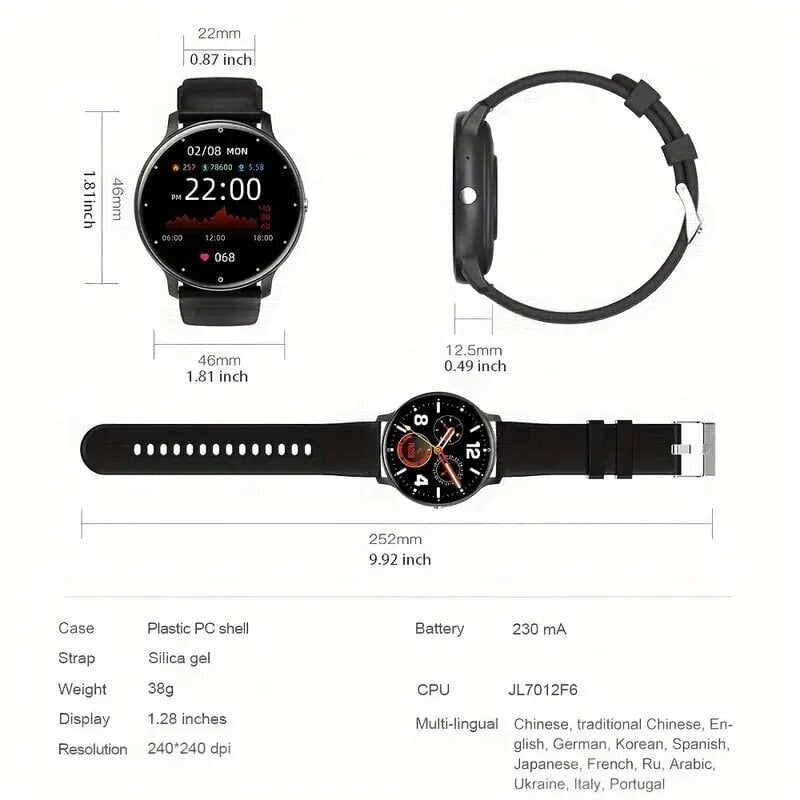 Nutikell meestele Syndow 10 цена и информация | Nutikellad (smartwatch) | kaup24.ee