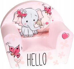 Laste tugitool Delsit Elephant, roosa hind ja info | Lastetoa kott-toolid, tugitoolid ja tumbad | kaup24.ee