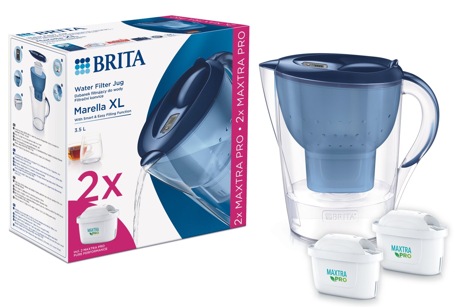 BRITA Marella XL + MXpro, 2 tk. hind ja info | Filterkannud ja filtrid | kaup24.ee