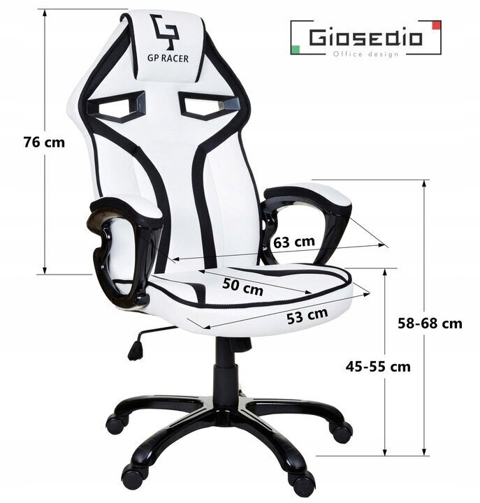 Kontoritool Giosedio GP Racer GPR042, must hind ja info | Kontoritoolid | kaup24.ee