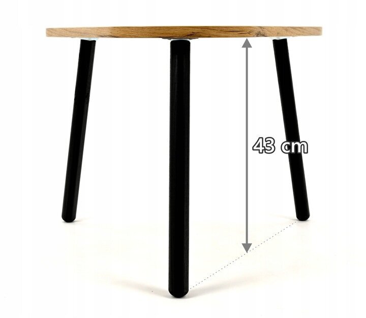 Kohvilaudade komplekt Lehmann Loft Table2, 56x54x42 cm, pruun цена и информация | Diivanilauad | kaup24.ee