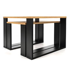 Diivanilaudade komplekt Lehmann Loft Retro Bench, 60x60x42 cm, pruun цена и информация | Журнальные столики | kaup24.ee