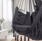 Brasiilia aiarippkiik Hammock XXL Swing Grafiit цена и информация | Võrkkiiged | kaup24.ee