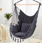 Brasiilia aiarippkiik Hammock XXL Swing Grafiit цена и информация | Võrkkiiged | kaup24.ee