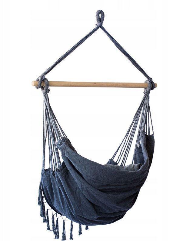 Brasiilia aiarippkiik Hammock XXL Swing Grafiit цена и информация | Võrkkiiged | kaup24.ee