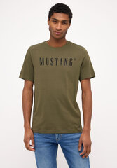 Mustang meeste T-särk, oliiviroheline hind ja info | Meeste T-särgid | kaup24.ee
