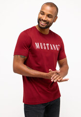 Mustang meeste T-särk, tumepunane цена и информация | Мужские футболки | kaup24.ee