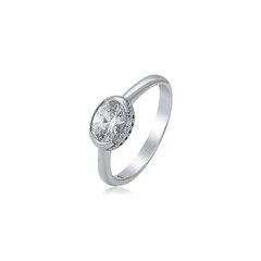 Позолоченное кольцо со сверкающими цирконами I-Style цена и информация | Кольца | kaup24.ee