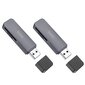 Hoco HB45 2-in-1 USB3.0, hall hind ja info | USB jagajad, adapterid | kaup24.ee