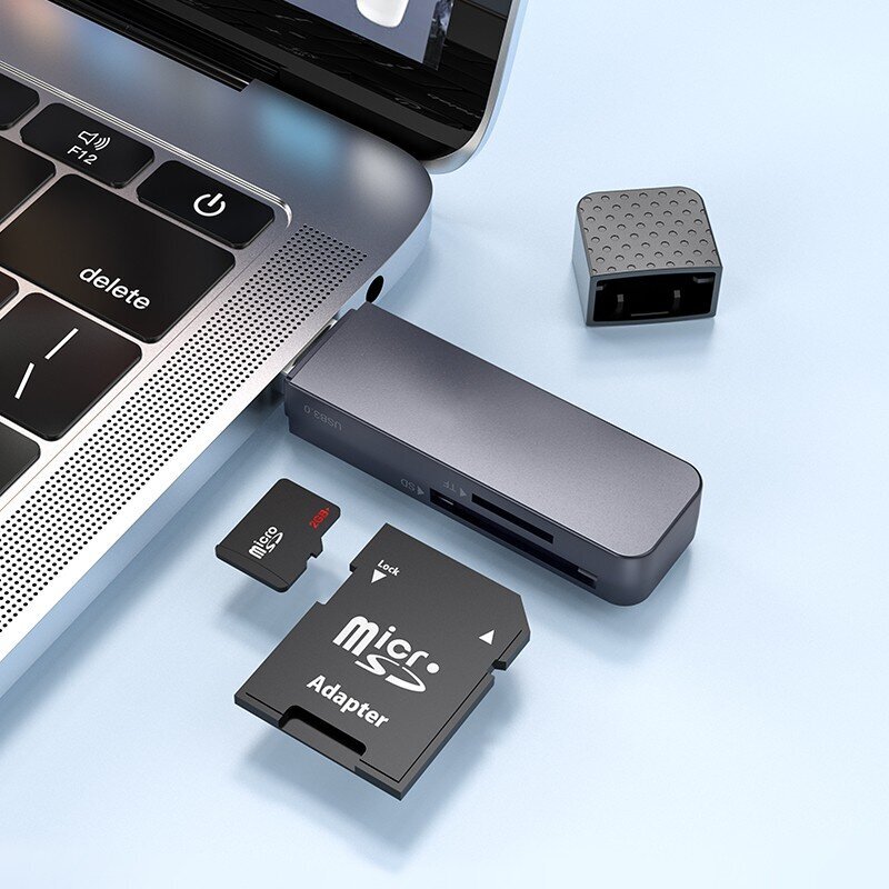Hoco HB45 2-in-1 USB2.0, hall hind ja info | USB jagajad, adapterid | kaup24.ee
