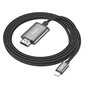 Hoco UA27 Lightning kuni HDMI 2.0m, hall hind ja info | Kaablid ja juhtmed | kaup24.ee