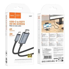 Адаптер Hoco UA27 USB-C to HDMI, серый цена и информация | Адаптеры и USB-hub | kaup24.ee