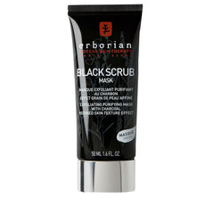 Очищающая маска-скраб Erborian Black Scrub Mask, 50 мл цена и информация | Маски для лица, патчи для глаз | kaup24.ee