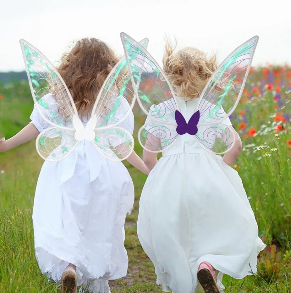 Belly Fairy haldja tiivad liblikaga ja võlukepp hind ja info | Karnevali kostüümid | kaup24.ee