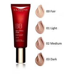 Mitmeotstarbeline kreem Clarins BB Skin Detox Fluid SPF 25, 02 Medium, 45 ml цена и информация | Кремы для лица | kaup24.ee