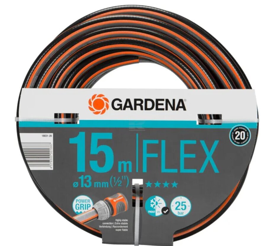 Aiavoolik Gardena Comfort Flex 1/2" 15m цена и информация | Kastekannud, voolikud, niisutus | kaup24.ee