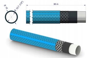 Садовый шланг STANDARD PLUS, 1/2", 30м, TEGER цена и информация | Оборудование для полива | kaup24.ee