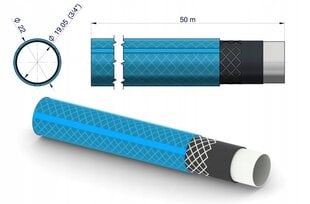 Aiavoolik Teger Standard Plus, 3/4", 50m цена и информация | Оборудование для полива | kaup24.ee