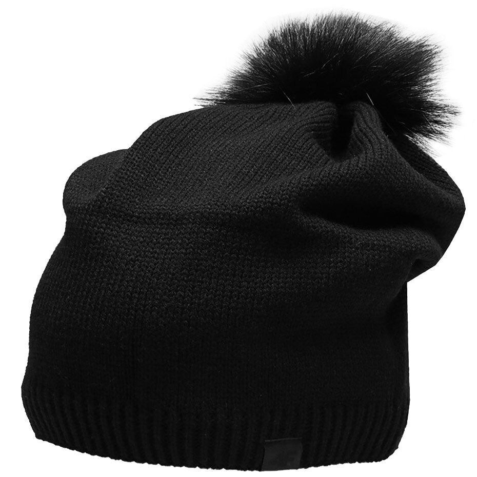 Talvemüts naistele 4F H4Z22 CAD009, must hind ja info | Naiste mütsid ja peapaelad | kaup24.ee
