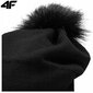 Talvemüts naistele 4F H4Z22 CAD009, must hind ja info | Naiste mütsid ja peapaelad | kaup24.ee