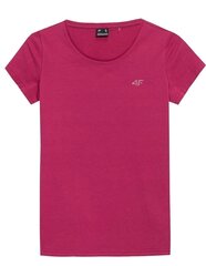 T-särk naistele 4F 4FSS23TTSHF580, roosa цена и информация | Женские футболки | kaup24.ee