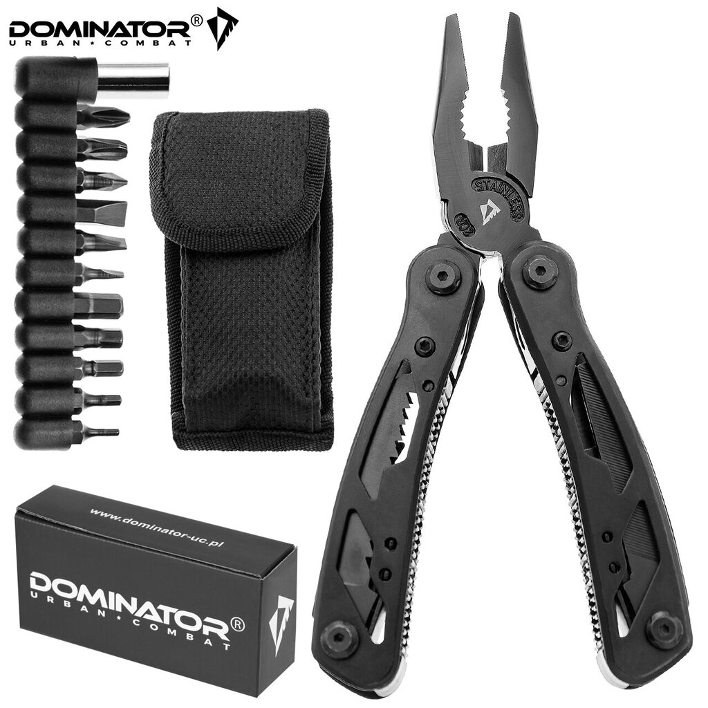 Multifunktsionaalne tööriist Multitool Army Dominator Urban Combat + otsikute komplekt must hind ja info | Taskunoad, multifunktsionaalsed tööriistad | kaup24.ee