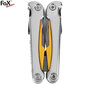 Multifunktsionaalne tööriist Multitool Fox Outdoor 9 tööriista kollane suur + kohver hind ja info | Taskunoad, multifunktsionaalsed tööriistad | kaup24.ee
