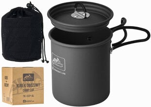 Kokkupandav kaanega reisikruus Camp Cup, Helikon-Tex, 850ml цена и информация | Котелки, туристическая посуда и приборы | kaup24.ee