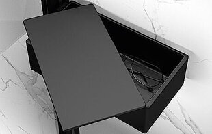 Huppe Коробка с крышкой, крепится на профиль, черная SL2201123 цена и информация | Аксессуары для ванной комнаты | kaup24.ee