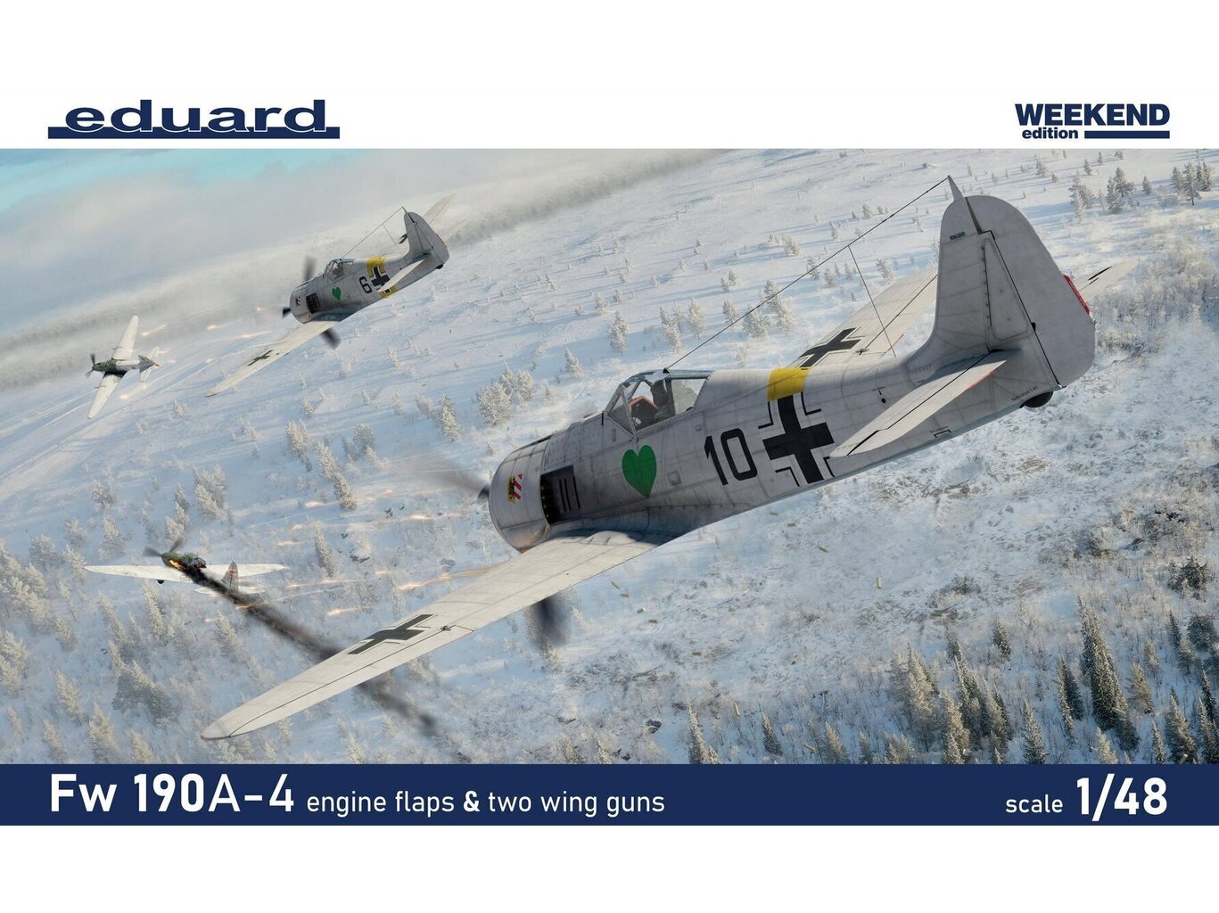 Eduard - Focke-Wulf Fw 190A-4 w/ engine flaps & 2-gun wings Weekend Edition, 1/48, 84117 цена и информация | Klotsid ja konstruktorid | kaup24.ee