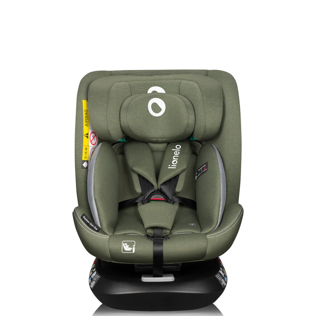 Turvatool Lionelo Bastiaan One I-size, 40-150 cm, green olive hind ja info | Turvatoolid | kaup24.ee