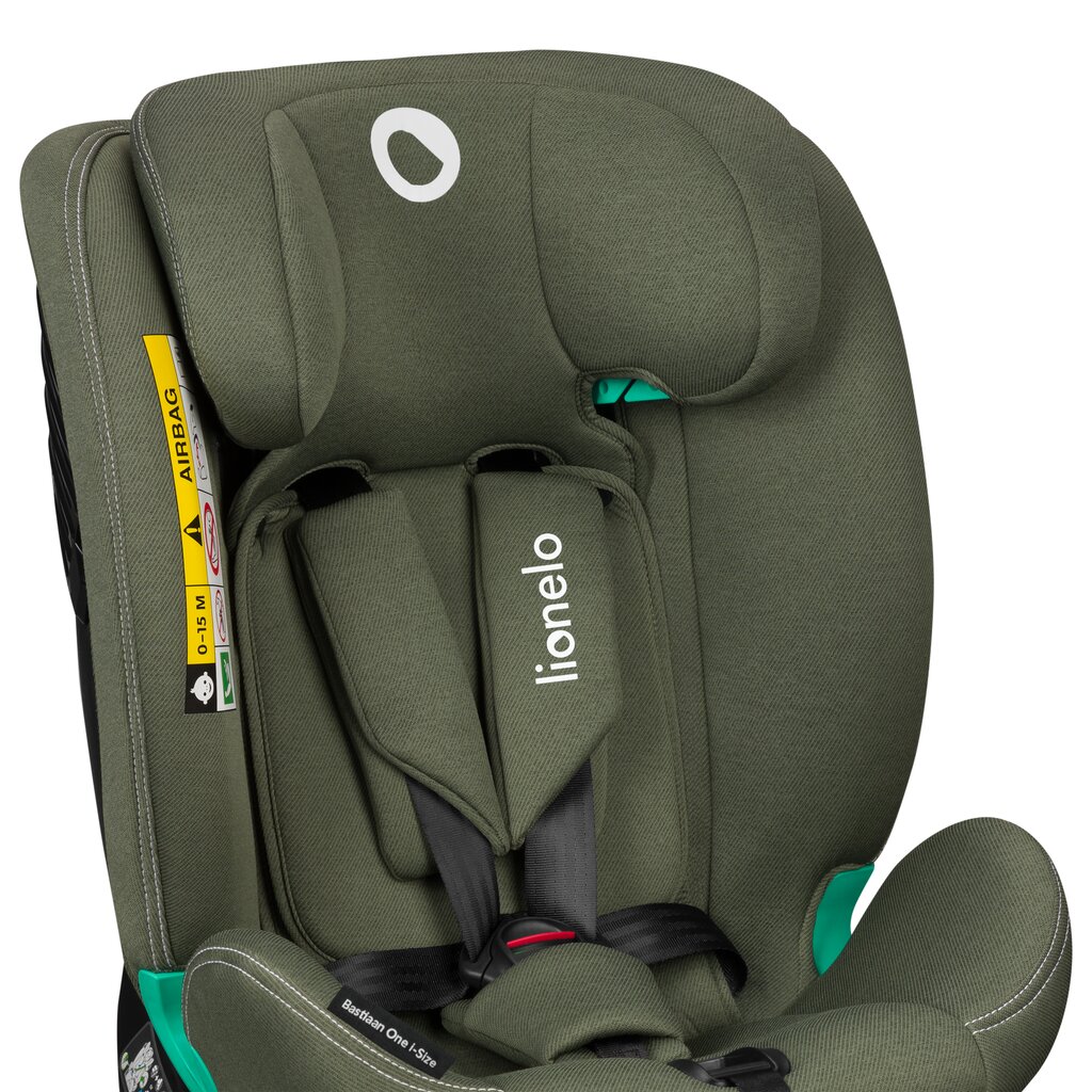 Turvatool Lionelo Bastiaan One I-size, 40-150 cm, green olive hind ja info | Turvatoolid | kaup24.ee