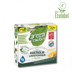 Ökoloogilised nõudepesumasina tabletid Citrina Green Emotion, 16 tk цена и информация | Средства для мытья посуды | kaup24.ee