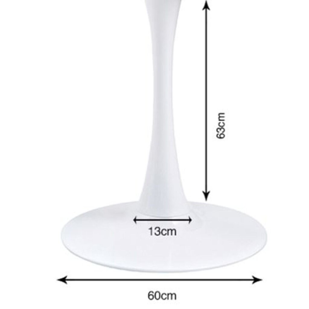 Lauajalg Schickeria White Ø110cm цена и информация | Mööblijalad | kaup24.ee