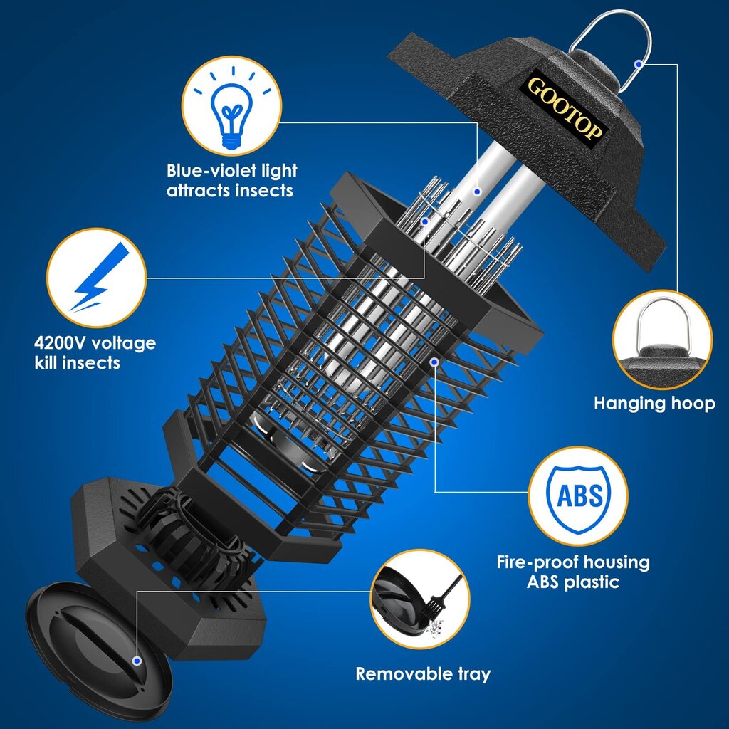 Carbonpro LED elektripüünis kärbestele ja sääskedele, 1 tk. цена и информация | Sääsetõrjevahendid | kaup24.ee