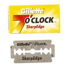 Бритвенные лезвия Gillette 7 O'Clock Sharp Edge, 5 штук цена и информация | Косметика и средства для бритья | kaup24.ee