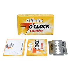 Бритвенные лезвия Gillette 7 O'Clock Sharp Edge, 5 штук цена и информация | Косметика и средства для бритья | kaup24.ee