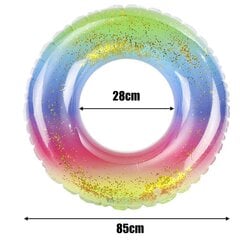 Ujumisrõngas Nalcy Rainbow, 85 cm hind ja info | Täispuhutavad veemänguasjad ja ujumistarbed | kaup24.ee