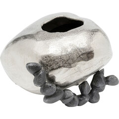 Ваза Stones, серебристая, 21cм цена и информация | Vaasid | kaup24.ee