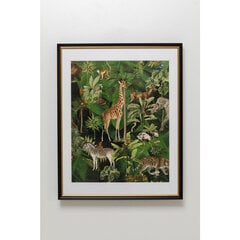 Картина в рамке Животные в джунглях, 80х100см цена и информация | Репродукции, картины | kaup24.ee
