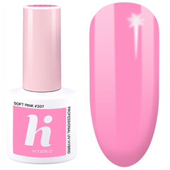 Hübriidlakk Hi Hybrid, 207 Soft Pink, 5 ml цена и информация | Лаки для ногтей, укрепители для ногтей | kaup24.ee