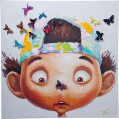 Картина "Мальчик и бабочки" (Boy with Butterflys) цена и информация | Картины, живопись | kaup24.ee