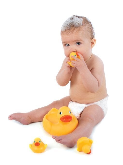 Vannikomplekt Playgro Duckie family, 0170338 цена и информация | Imikute mänguasjad | kaup24.ee