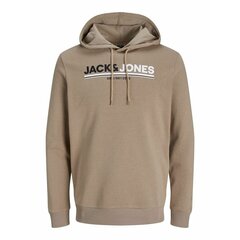 Dressipluus kapuutsiga, meeste Jack & Jones JCOFREDERICK Beež цена и информация | Мужские толстовки | kaup24.ee