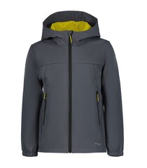 Icepeak детская софтшелл- куртка Kline 51897-4*270, серый/салатовый 6438549510096 цена и информация | Куртки для мальчиков | kaup24.ee